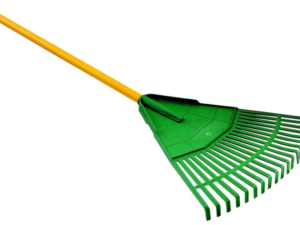 Plastic leaf rake