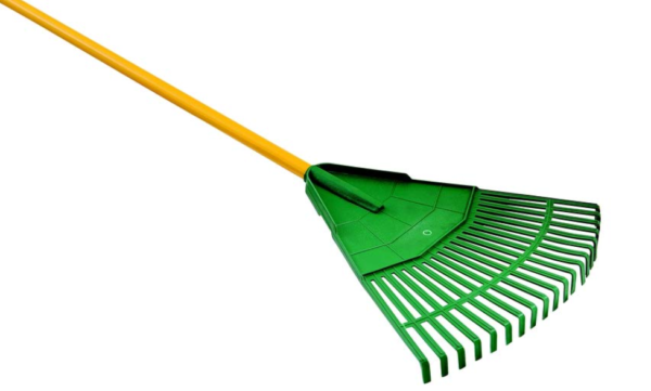 Plastic leaf rake